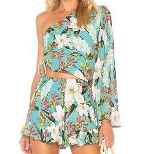 Lovers + Friends Mayer Romper in Bermuda Floral